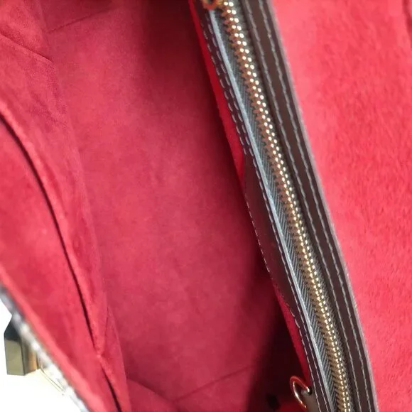 Authentic Louis Vuitton Bergamo MM Damier Ebene Crossbody Bag | Luxury Designer - Picture 10 of 16